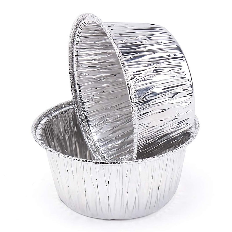 Kingrol 300 Pack Aluminum Foil Ramekins, 4 oz Disposable Baking Cups for Tart, Cupcake, Souffle, Appetizer - Image 2